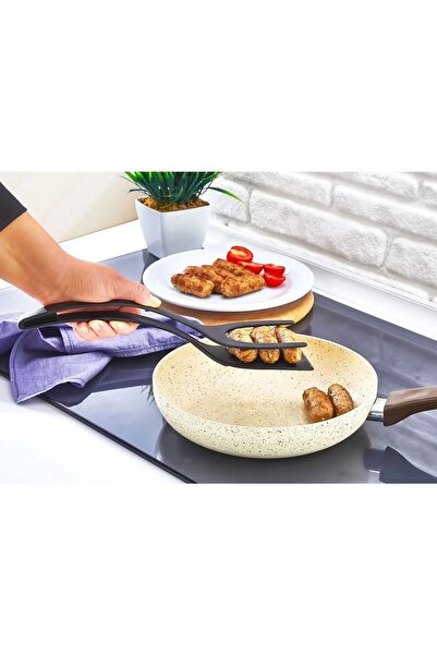 ELİOSA Set of 2 Tongs Spatula and Pasta - Salad Tongs Kp-148 / Kp-147