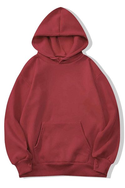 BRZ COLLECTION Hanocă oversize unisex roșu cărămidă