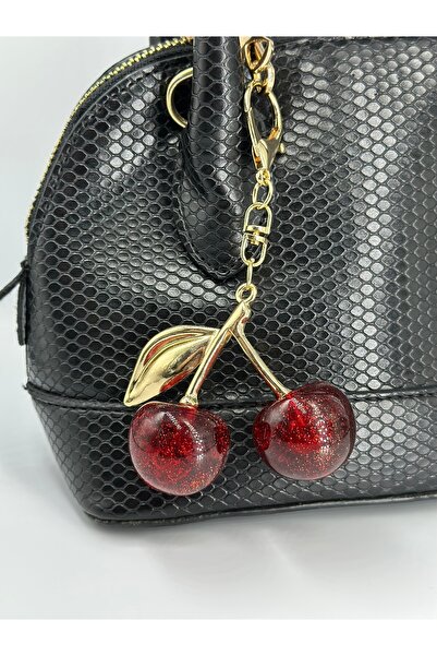 Lumiera Cherry Branch Charm Accessory - Bag Ornament Keychain