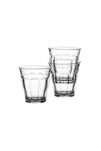 Duralex A Set Of 6 French-made Tea Cups, Size 130 Ml, Multi-use