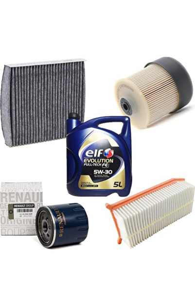 Genel Markalar Renault Clio Iv Ve Symbol Iıı Uyumlu 1.5dci Filtre Seti Ve 5w30 Motor Yağı