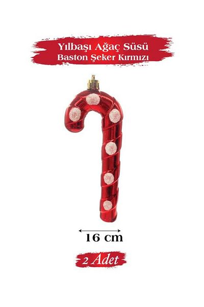 karinabest Christmas Tree Ornament Candy Cane Spotted 16 cm 2 Pieces