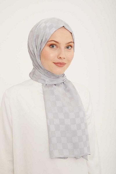 Armine Trend Jacquard argint șal cu diamante șal 2-3367