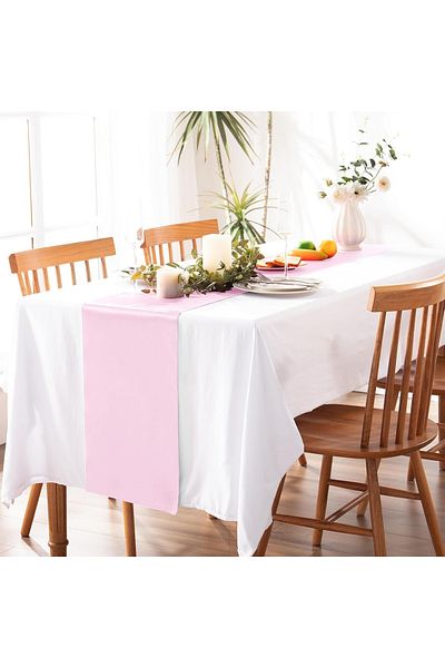 EVYA 40x140 cm Γυαλιστερό 100% Satin Runner - Special Day Presentation, Αδιάβροχο American Service
