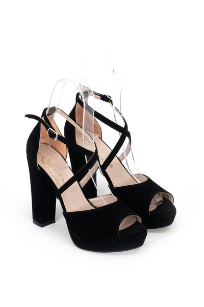 Akçetin Moda Βραδινά παπούτσια με χοντρό τακούνι πλατφόρμας