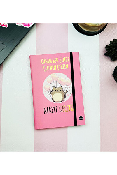 hediyeofisi I'M Out of the Hasp V2 Design Elastic Notebook