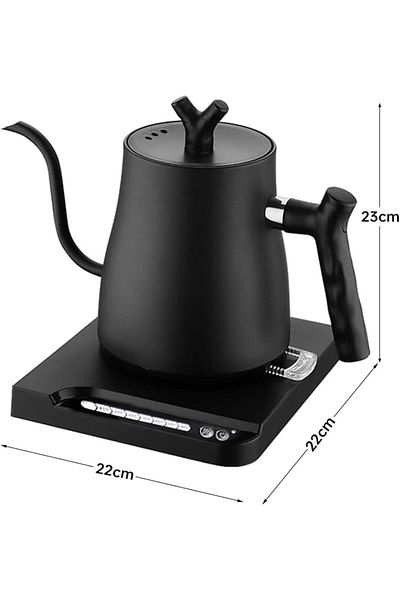 fulina Electric Gooseneck Kettle, 1000ml Ultra Fast Boiling Hot Water Kettle, Stainless Steel Electric Pot