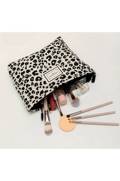 dermoPoint Leopard Patterned Makeup Bag