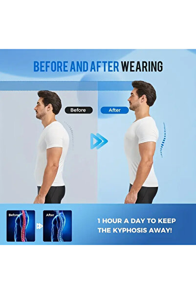 SAUNA SUIT Unisex Upright Posture Lumbar Back Support Spine Posture Corrector Apparatus to Prevent Humpback