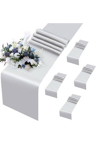 EVYA 40x140 cm Γυαλιστερό 100% Satin Runner - Special Day Presentation, Αδιάβροχο American Service