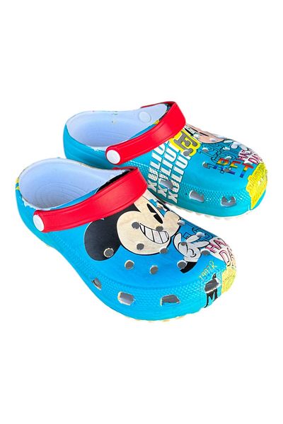 AkınalBella AKINALBELLA Unisex Mikimouse εμπριμέ ελαφριά άνετα σανδάλια παραλίας με πισίνα