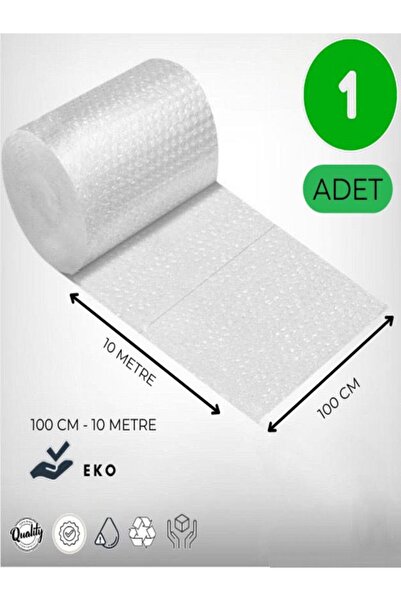 PATPAT Balonlu Naylon 100 Cm X 10 Mt 25-30 gram 1 .sınıf Balonlu Poşet Havalı Naylon Pat Pat Ambalaj -