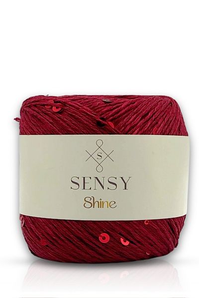 SENSY Shine Sequin Knit Floss Burgundy