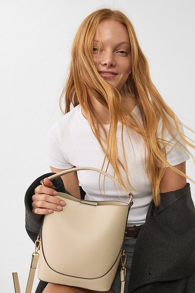 Stradivarius Mini bucket bag with strap