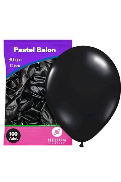 Parti Dükkanım Black Balloon (100 Pieces)