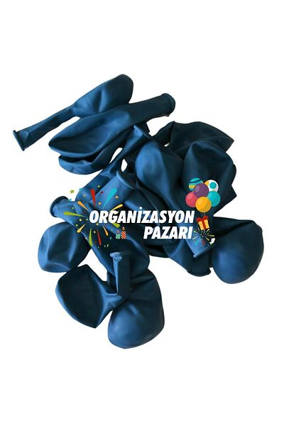 Organizasyon Pazarı 12 Inch Deep Ocean Color 25 Pieces Retro Decoration Balloon