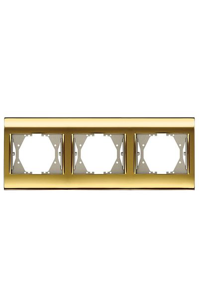 VİKO Viko Panasonic Thea Blu Gold Gold Triple Frame