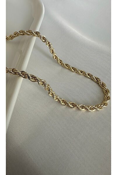 XUPING JEWELRY Klasik Burgu Zincir Kolye 14k Renginde