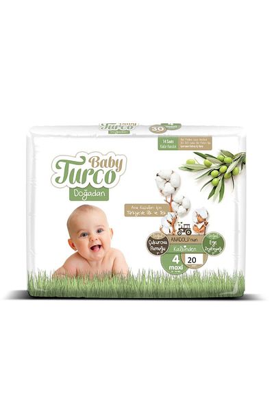 Baby Turco Doğadan Size 4 20 Baby Diapers