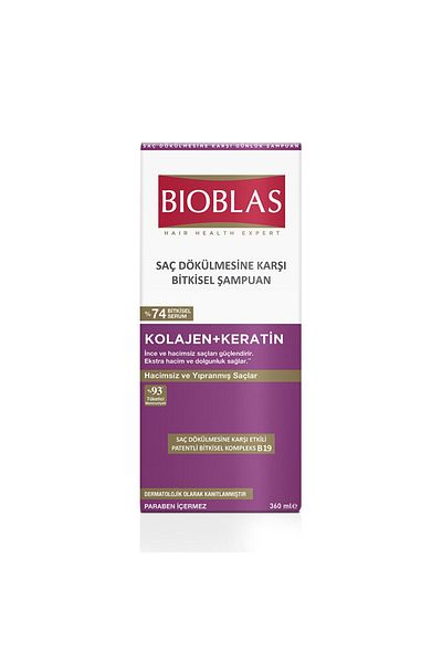 Bioblas Collagen & Keratin Plumping and Repairing Shampoo 360 ml