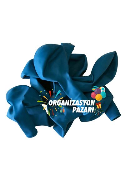 Organizasyon Pazarı 12 inch Turquoise Color 10 Pieces Pastel Decoration Balloon