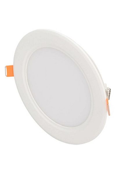 Cata 18 Watt Panel Led Luminaire Flush Mounted Round Ct 5149 White 6400k Aluminum Case