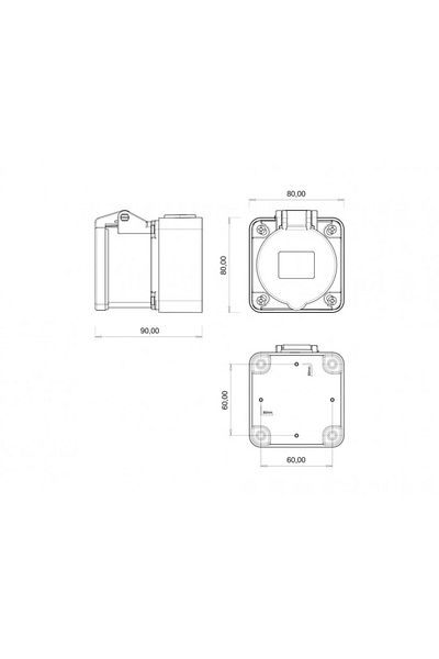 Bemis Ip44 Cee Norm 5/16a مقبس الحائط 380 فولت - 450 فولت Bc1-1505-2510