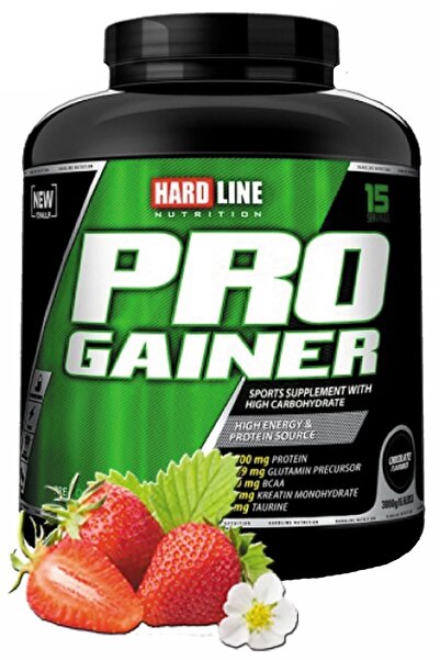 Hardline Progainer 3000 Gr Çilek Aromalı Gainer Karbonhidrat Tozu