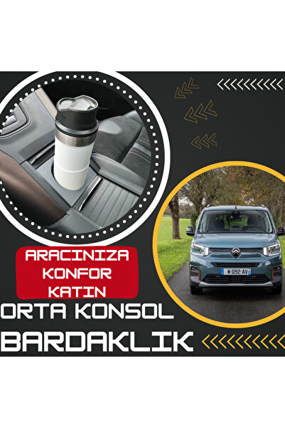 Toprakshop Citroen Berlingo Compatible Center Console Cross Cup Holder Compat...