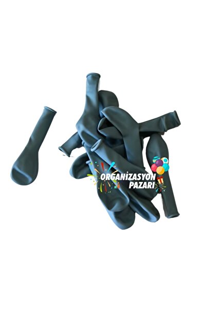 Organizasyon Pazarı 5 inç Fırtına Mavisi Renk Küçük Boy 10 lu Dekorasyon Balonu