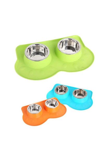 Pawise Melamine Double Cat and Dog Food and Water Bowl 350 ml