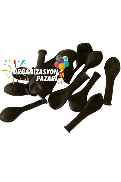 Organizasyon Pazarı 5 Inch Chocolate Brown Color Small Size 25 Pieces Decoration Balloons