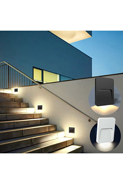 ACK Ah07-01400 3000k Günışığı 2w Siyah Kasa Avva Led Duvar Armatürü