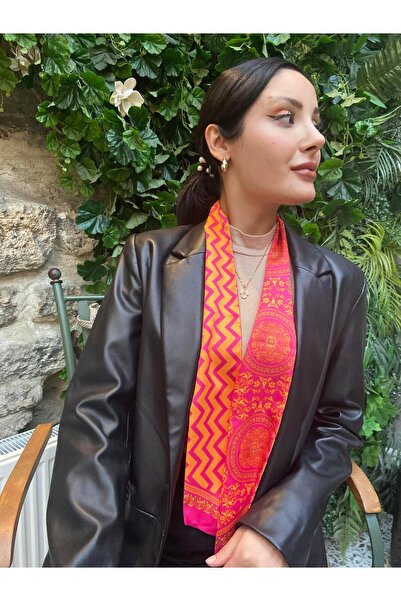 nehir eşarp Çift Taraflı Uzun Kravat Fular