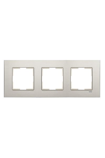 VİKO Viko92192323 Novella Eloxal Silver Triple Frame