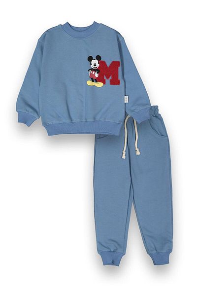 baby flamindo Baby Flami̇Ndo m Süzene Nakişli Printed 2 DrawstrinġK Men's Tracksuit Set