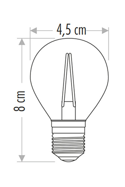 Cata 4w E27 2700k Amber Renk Rustik Led Ampul Ct-4288