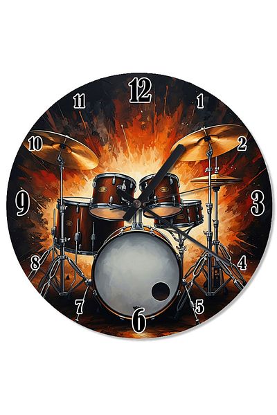 Tablomega Drum Set Performance Analog Wall Clock