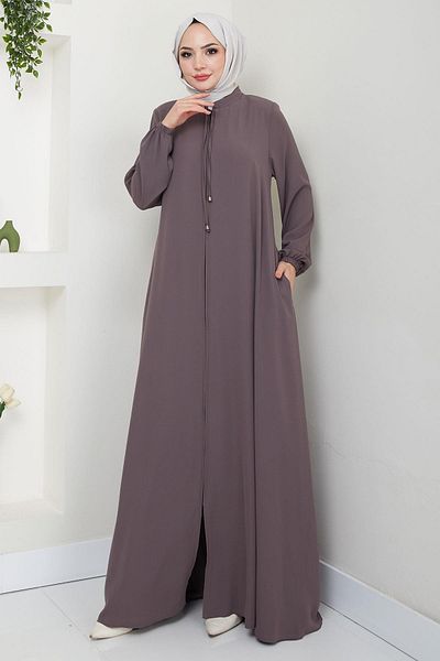 hafsamina Mink Mevlana Ferace - Lace-Up, Hm2644