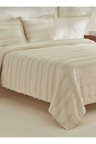 bursa çeyiz Arlina Bold Beige Double Bedspread
