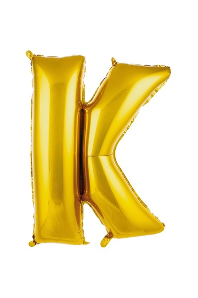 parti hediye sepeti 34 بوصة K لون الذهب حرف احباط بالون