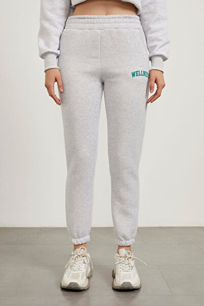Arma Life Γυναικείο ελαστικό με τύπωμα γκρι φούτερ Jogger