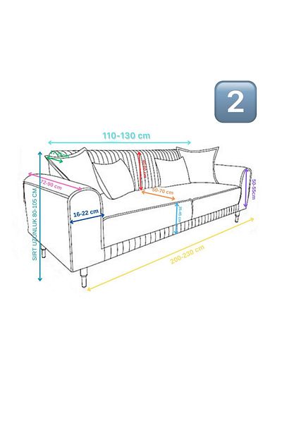 MADAME BELLA 2-Piece Shiny Velvet Dress up Sofa Cover (Silvery)