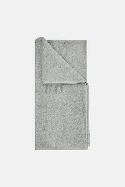 Bursalı Home Collection Gray Color 100% Cotton Body Towel Cotton Large Towel 70X140 cm
