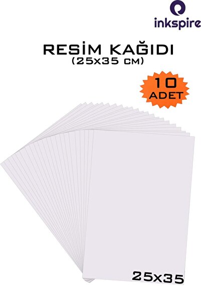 inkspire Resim Kağıdı 25x35 Cm 110 Gr 10 Adet Çizim Kağıdı 1 Paket 10 Lu 25*3...