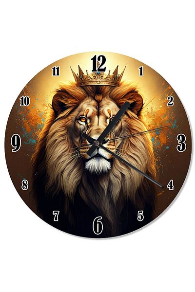 Tablomega Strong Roar of the Lion Shaped Wall Clock
