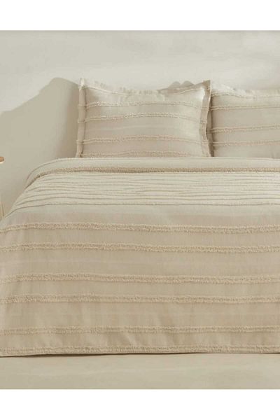 bursa çeyiz Arlina Bold Beige Double Bedspread