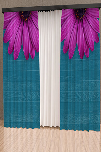 PRINTOPIA ستارة خلفية من نسيج قرص العسل منقوشة على شكل زهرة الطابق السفلي