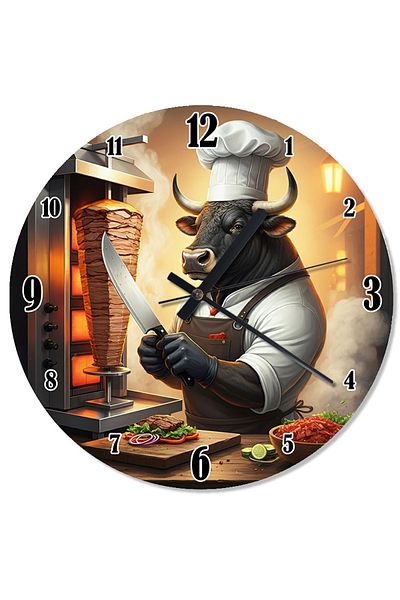Tablomega Rotary Master Bull Design Wall Clock