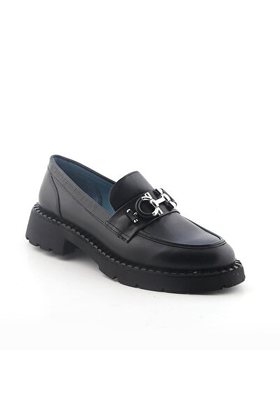 John May Women / Girls Classic Oxford John May Black Skinshoes